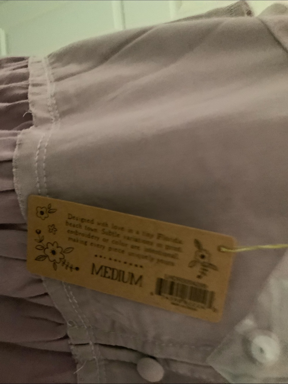 NATURAL LIFE Lavender Embroidered Midi Skirt - Picture 4 of 4